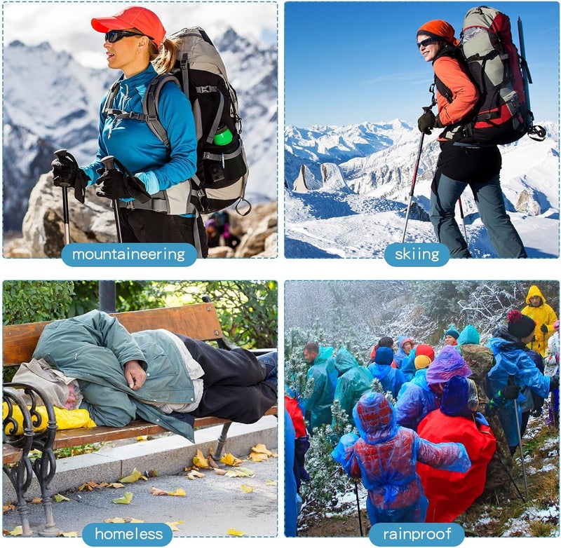 Macarrie Emergency Blanket Bulk - Survival Thermal Silver Foil Reflective Blankets Set Pack for Outdoors Shelter Space, Camping, Hiking, First Aid Supplies, Homeless Donations - Image 5